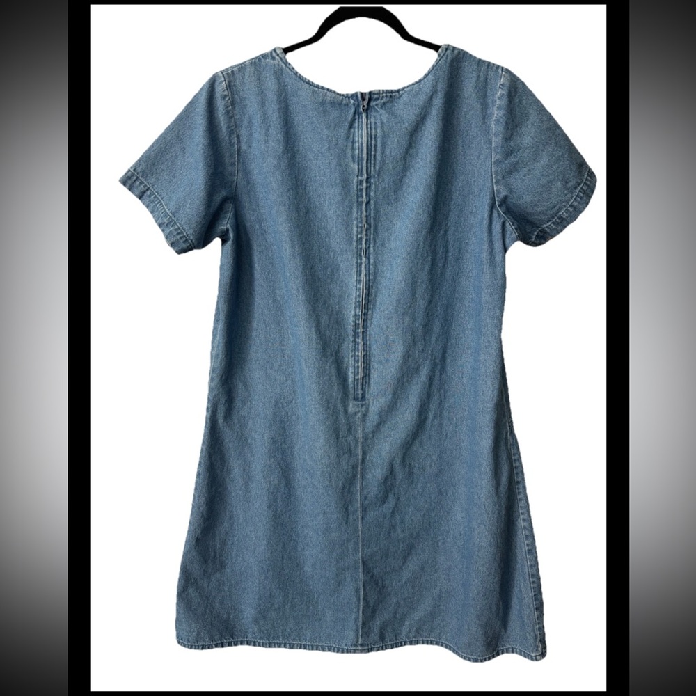 Vintage CB Casual Denim Woman Sz PL Embroidered Cats Pockets Casual Relaxed Fun - Picture 6 of 9